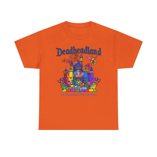 Grateful Dead T Shirt Vintage DEADHEADLAND Jerry Garcia Unisex Heavy Cotton Tee