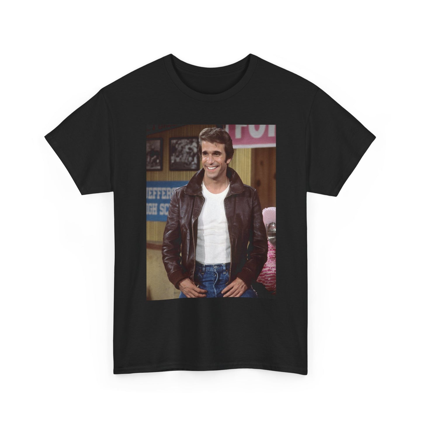 The Fonz Graphic T Shirt Vintage Tv Series Retro 90s Unisex Heavy Cotton Tee
