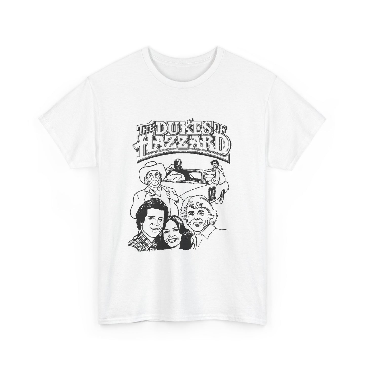 The Dukes Of Hazzard T Shirt Vintage Unisex Heavy Cotton Tee