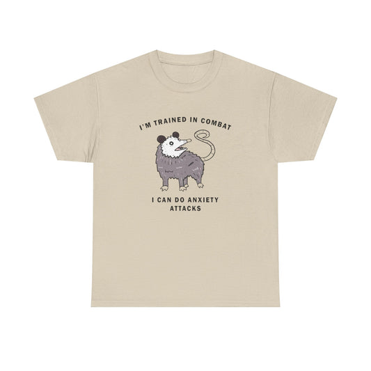 I Can Do Anxiety Attacks Funny Graphic T Shirt Unisex Heavy Cotton Tee
