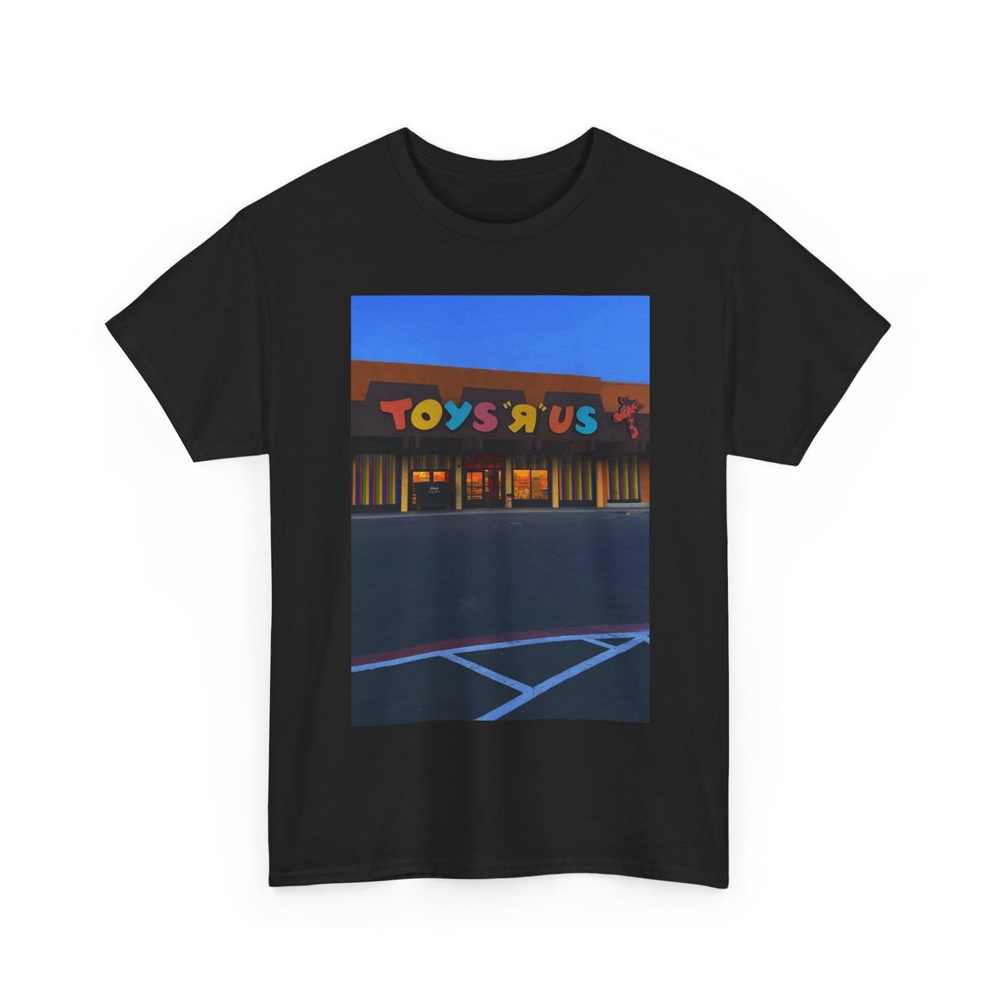 Toys R Us Tshirt Vintage 90s Kids Parking Lot View Nostalgia Unisex Heavy Cotton