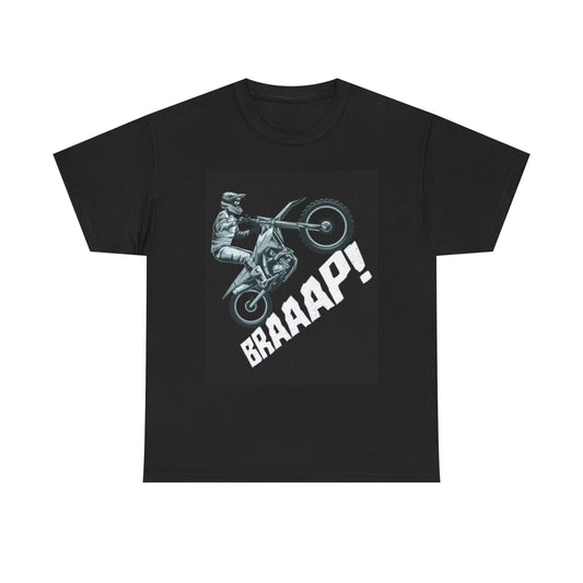 Braap Dirtbike Graphic T Shirt Bikes Motorcycles Unisex Heavy Cotton Tee