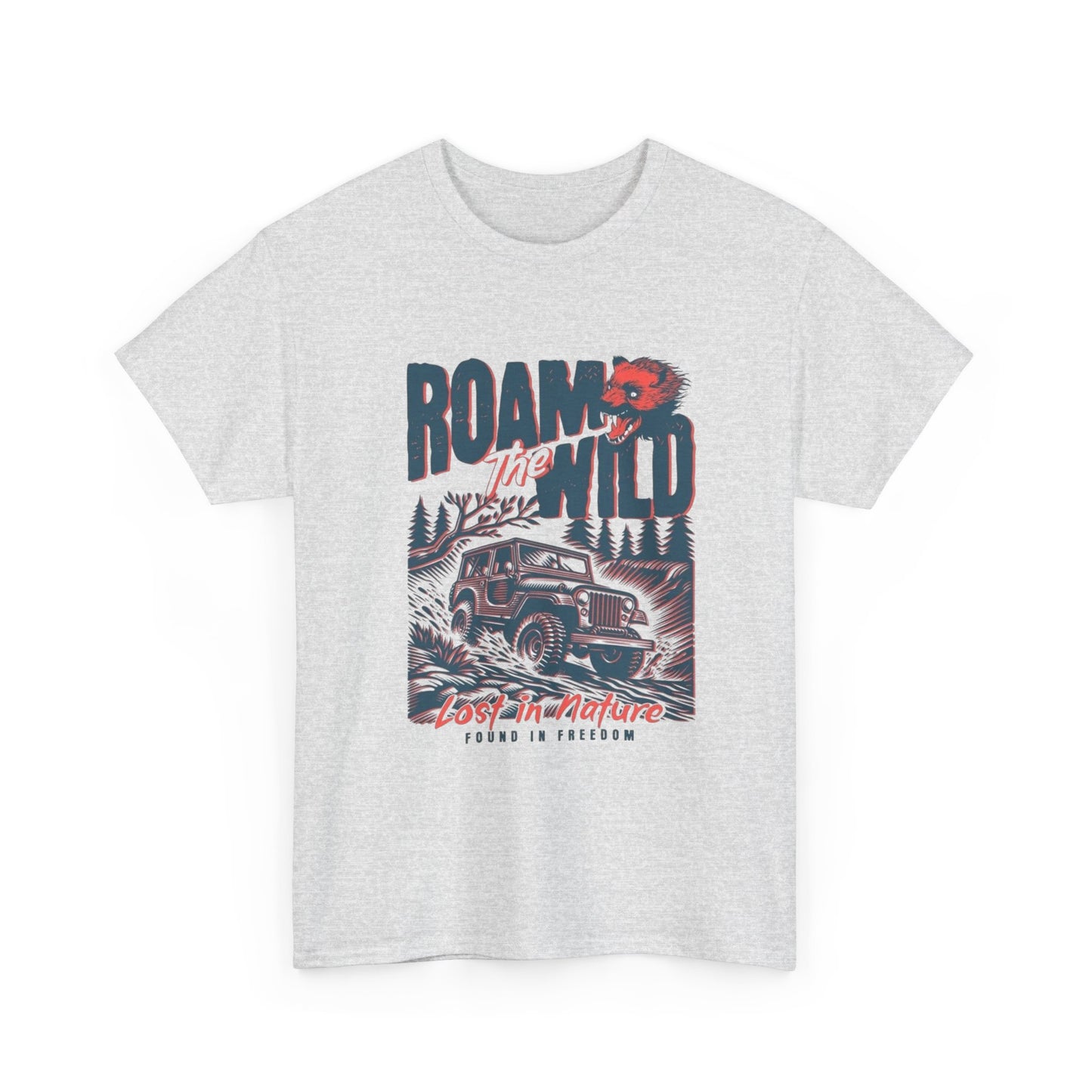 Roam The Wild Adventure Graphic T Shirt Unisex Heavy Cotton Tee