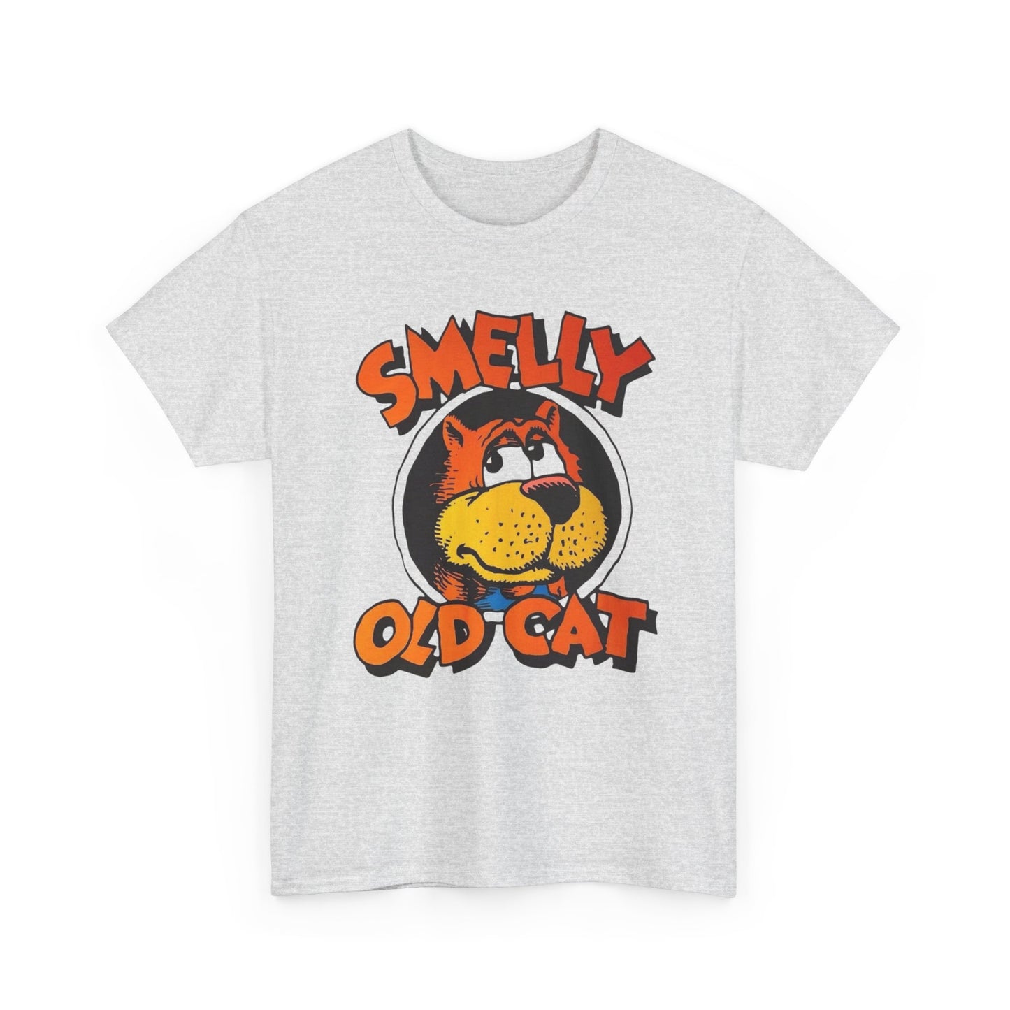 Smelly Old Cat Vintage Graphic T-Shirt Unisex Heavy Cotton Tee