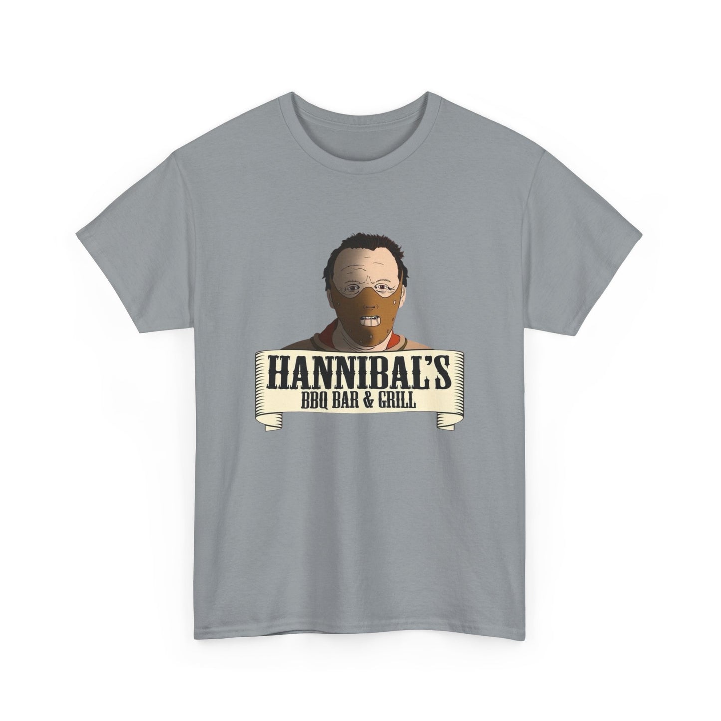 Hannibal Lecter Funny Graphic T Shirt NEW Unisex Heavy Cotton Tee
