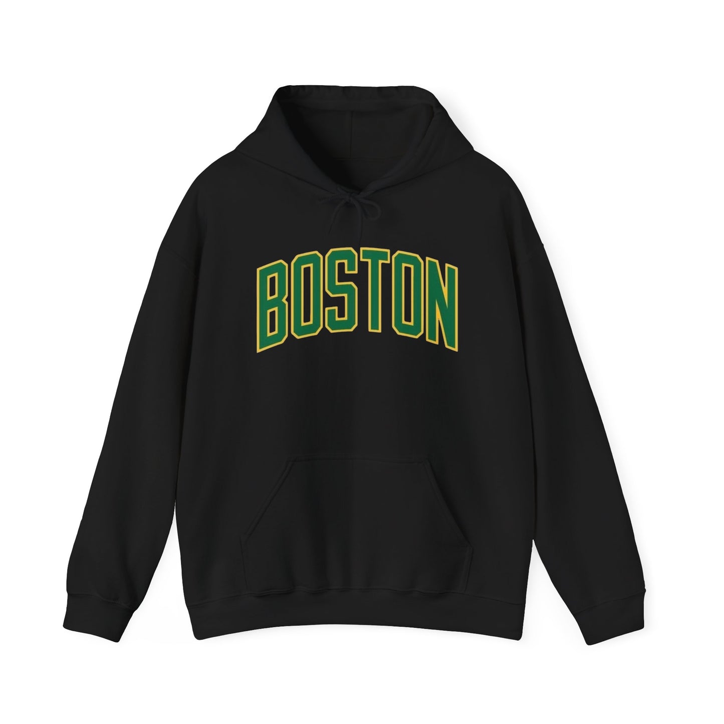 Boston Logo Graphic Hoodie Heavy Blend Sweatshirt NEW
