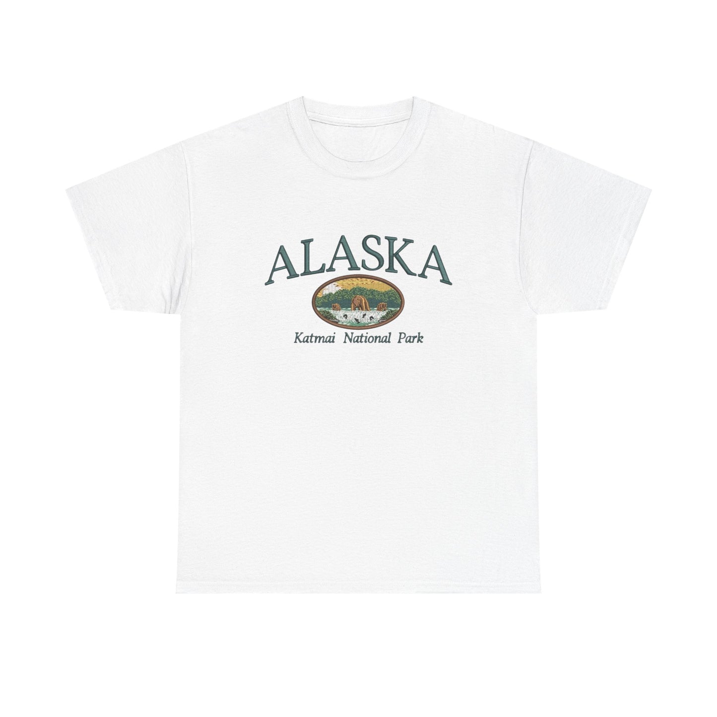 Alaska National Parks Graphic T Shirt NEW Unisex Heavy Cotton Tee