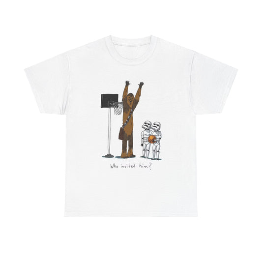 Funny Star Graphic T Shirt Space Basketball Unisex Heavy Cotton Tee