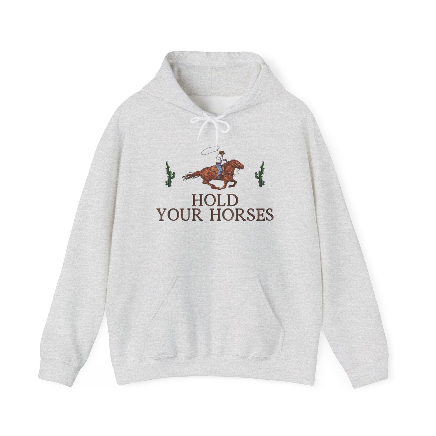 Hold Your Horses Graphic Hoodie Heavy Blend Sweatshirt NEW