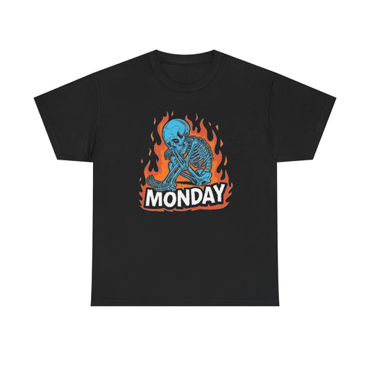 Monday Vibes Graphic T Shirt Unisex Heavy Cotton Tee