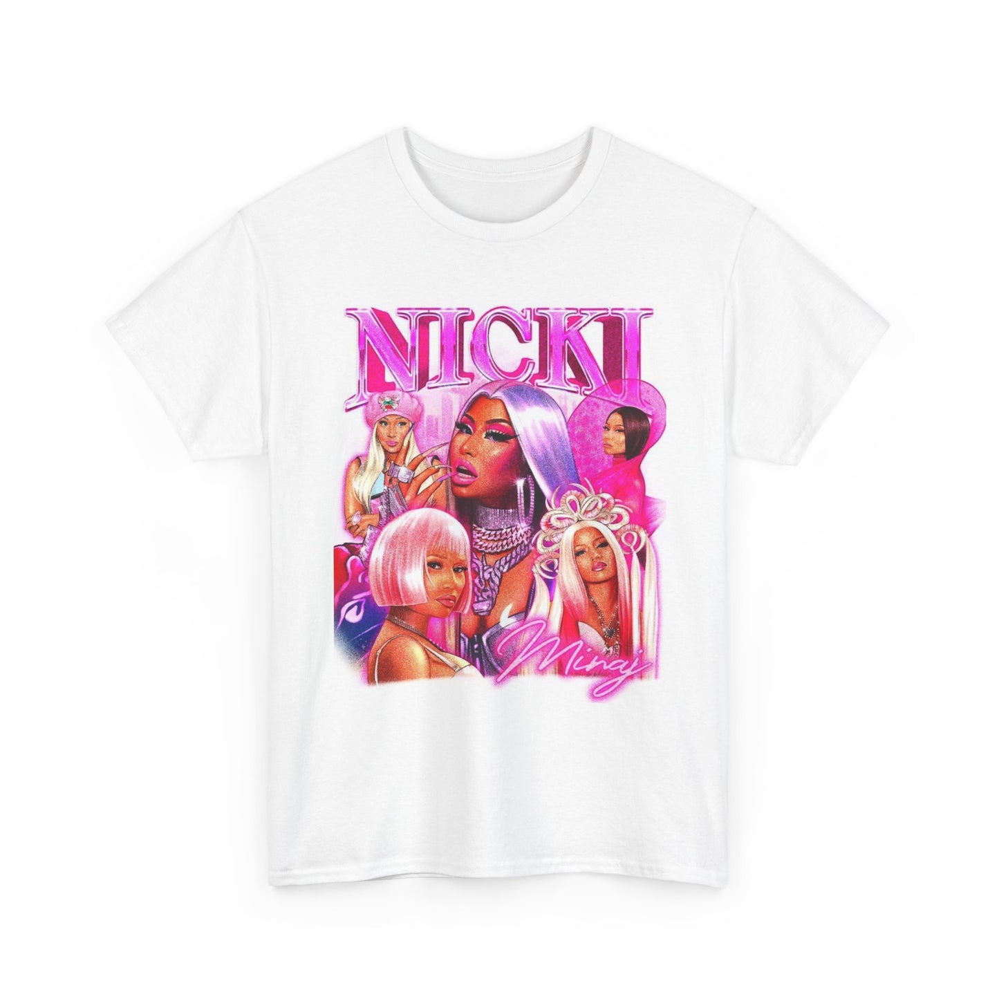 Nicki Graphic T Shirt Vintage Rap Hip Hop Queen Unisex Heavy Cotton Tee