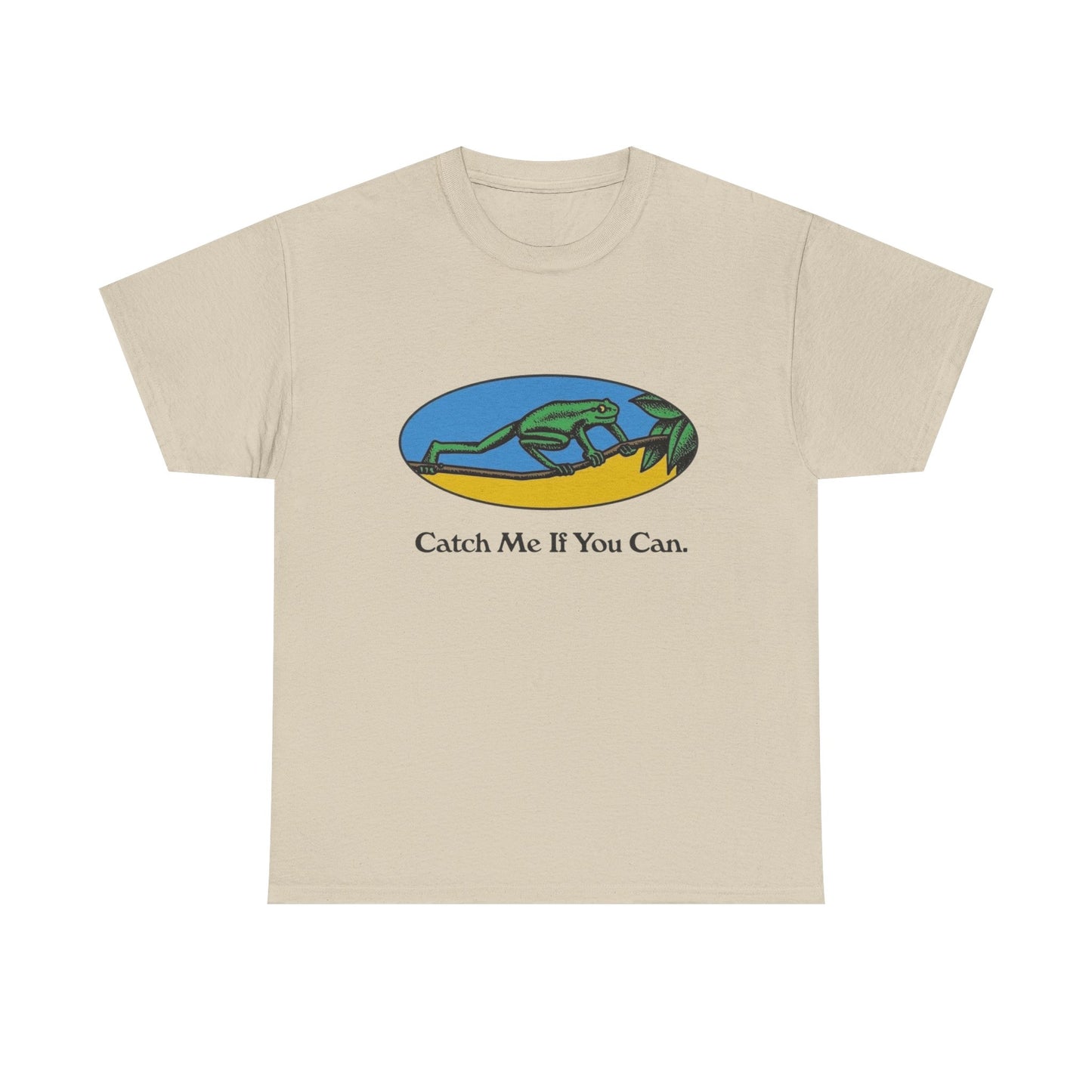 Catch Me If You Can Retro Graphic T Shirt NEW Adult Regular Heavy Cotton Tee