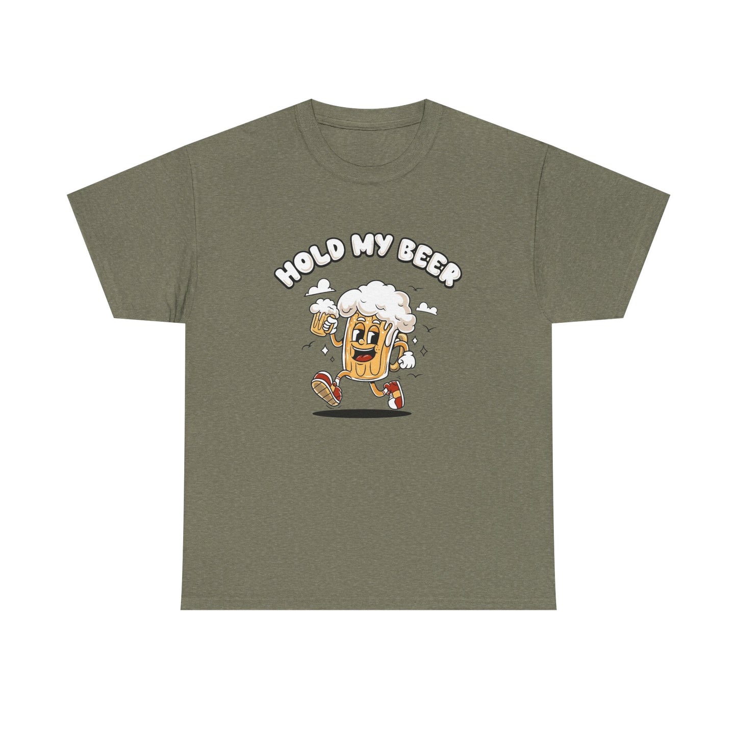 Hold My Beer Funny Graphic T Shirt NEW Vintage Unisex Heavy Cotton Tee