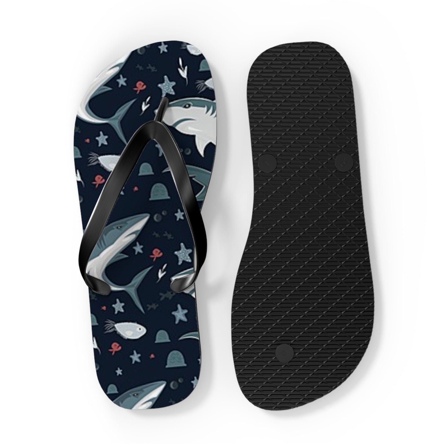Shark Summer Sandals, Beach Shoes, Vacation Flip Flops, Pool Slides, Comfortable