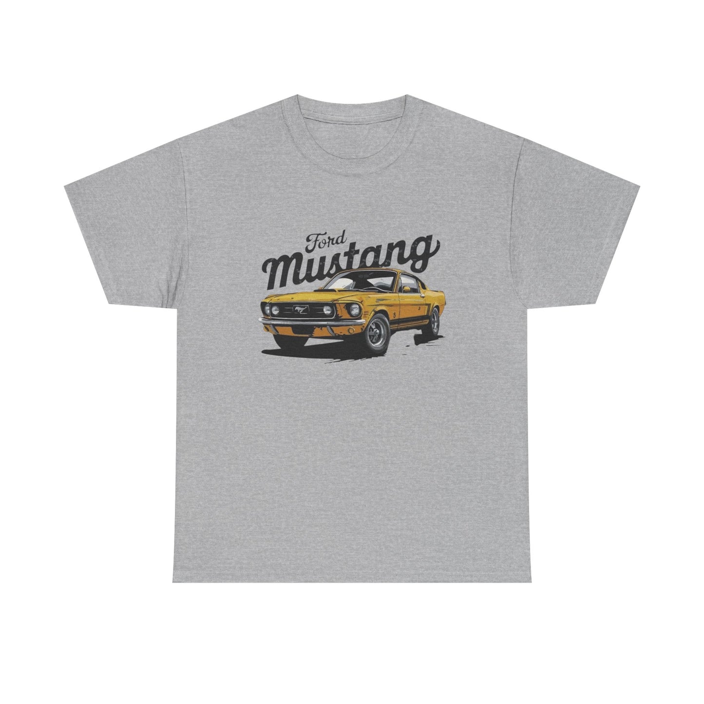 Mustang Retro Graphic T Shirt Unisex Heavy Cotton Tee