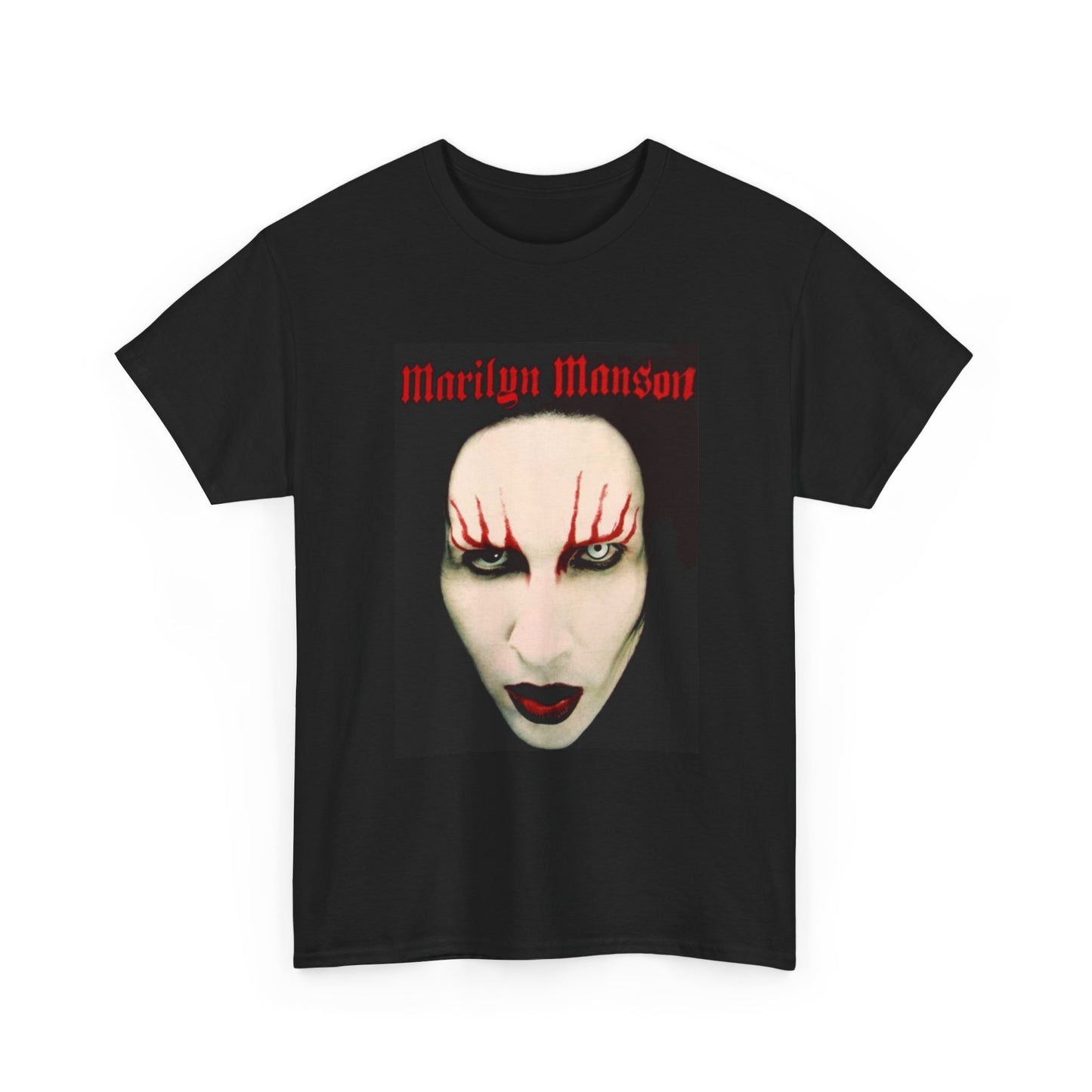 Marilyn Manson T-shirt vintage metal retro design Unisex Heavy Cotton Tee