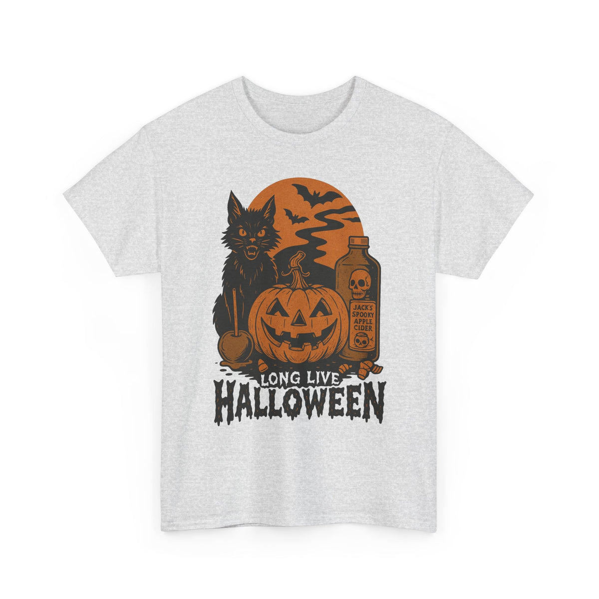 Long Live Halloween Graphic T Shirt Men's Heavy Cotton Tee