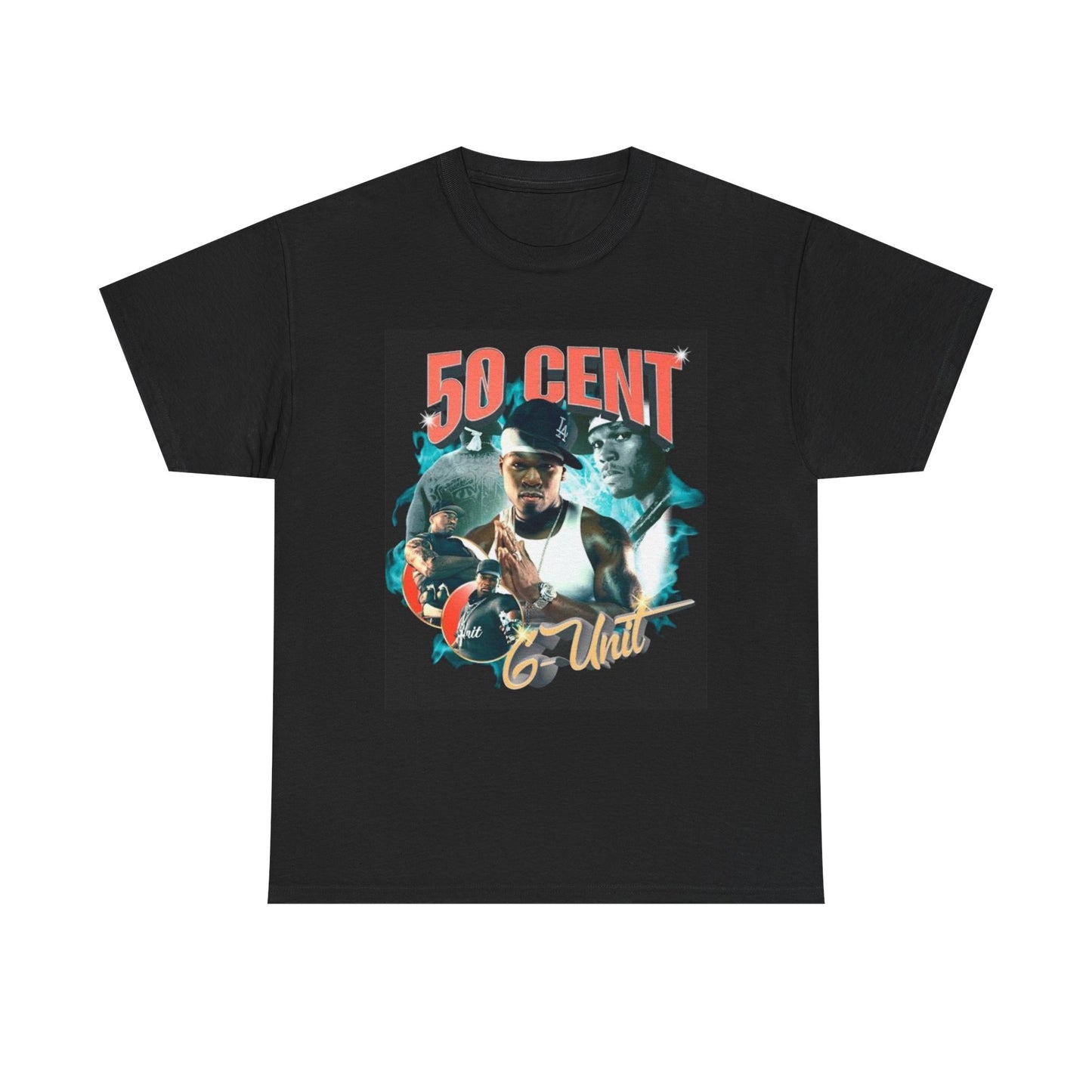 50 Cent Graphic T Shirt Vintage G Unit New York Retro Unisex Heavy Cotton Tee