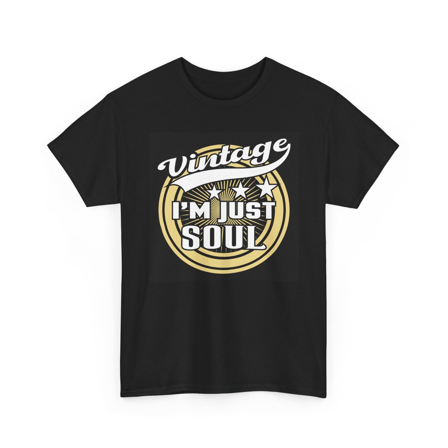 Vintage I'm Just Soul Graphic T Shirt Unisex Heavy Cotton Tee