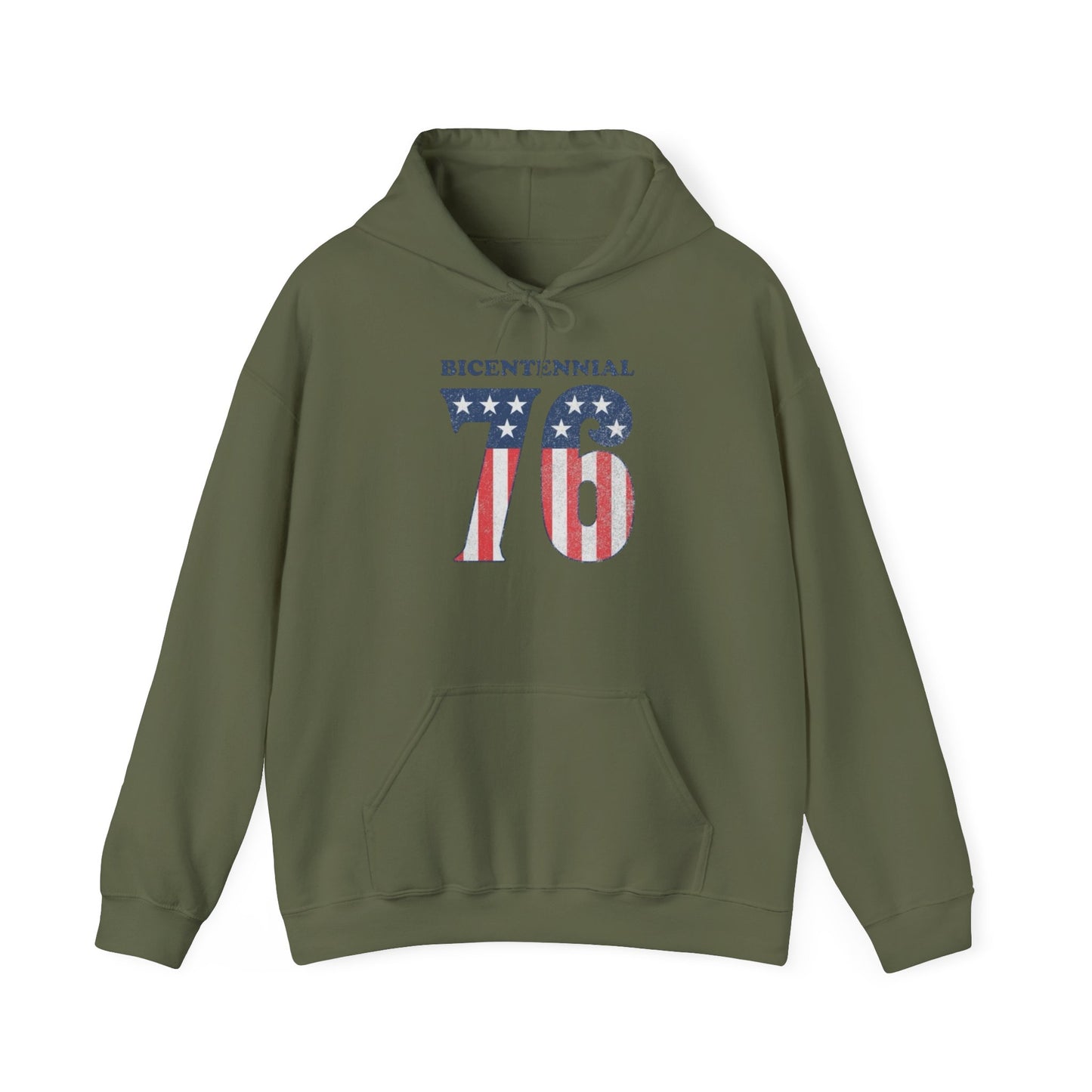 American Flag Bicentennial USA 76 Graphic Hoodie Heavy Blend™ NEW Sweatshirt