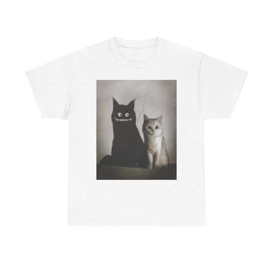 Funny Cat Graphic T Shirt Kitten Cat Lover Hilarious Unisex Heavy Cotton Tee
