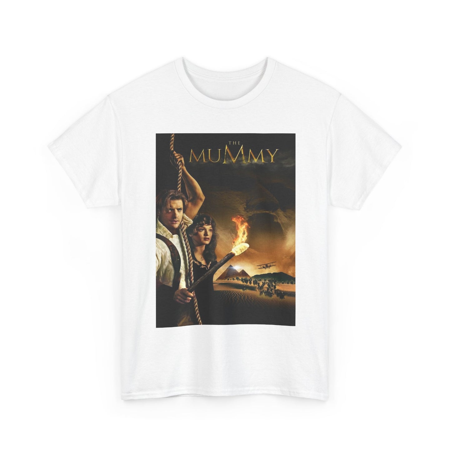 The Mummy Shirt Vintage Movie Poster Retro 90s Unisex Heavy Cotton Tee