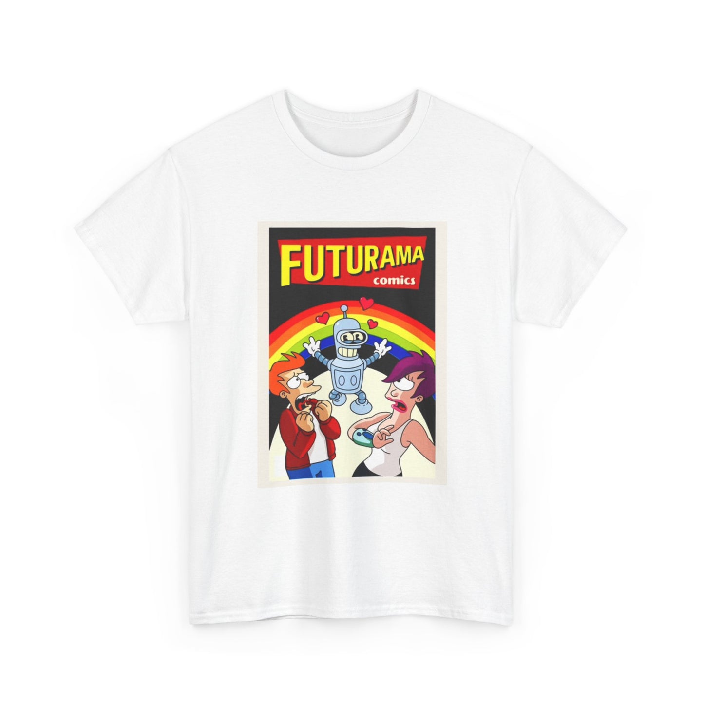 Futurama Shirt Funny Tv Series Bender Space Unisex Heavy Cotton Tee