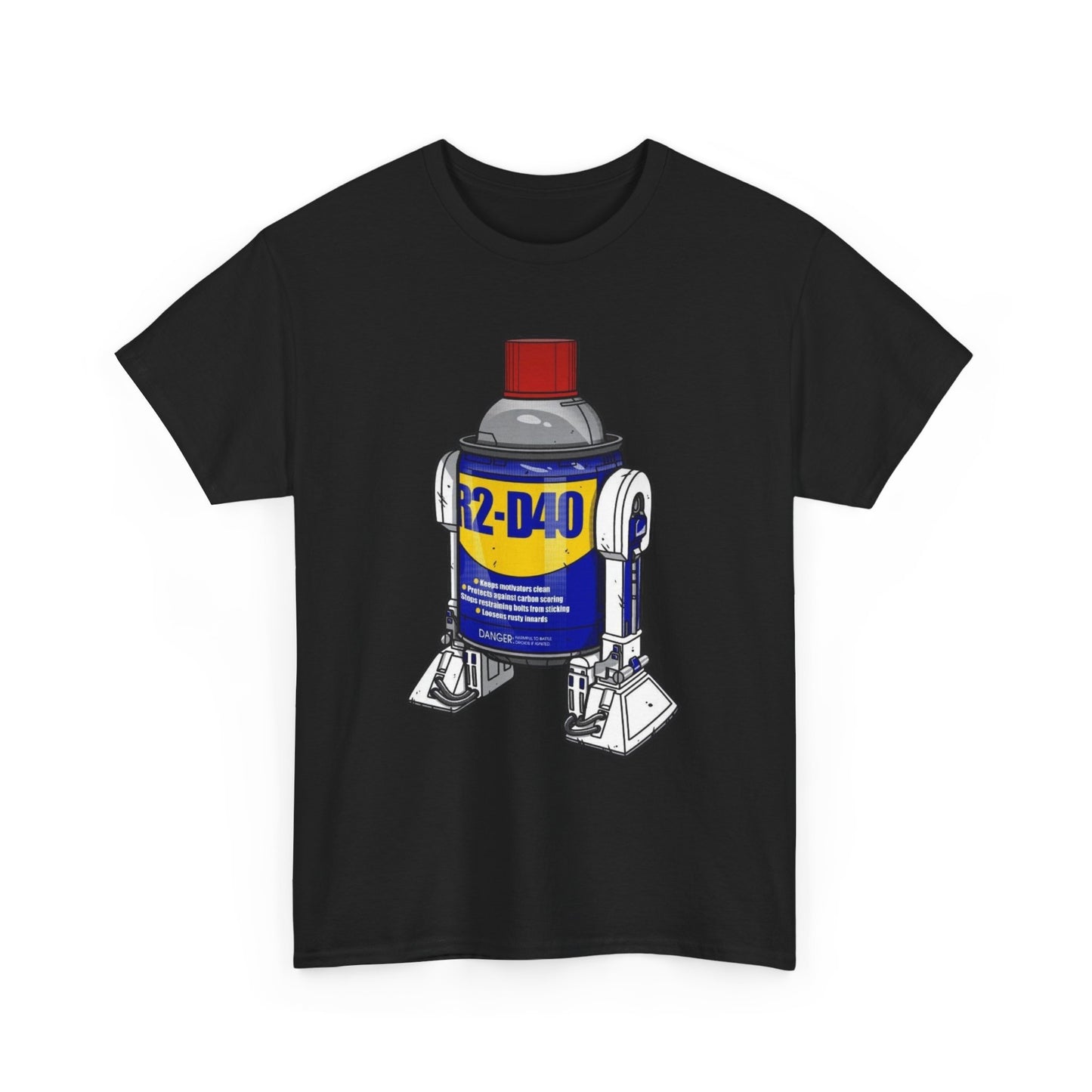 R2d2 Funny WD-40 Jokes Robot Graphic T Shirt Unisex Heavy Cotton Tee