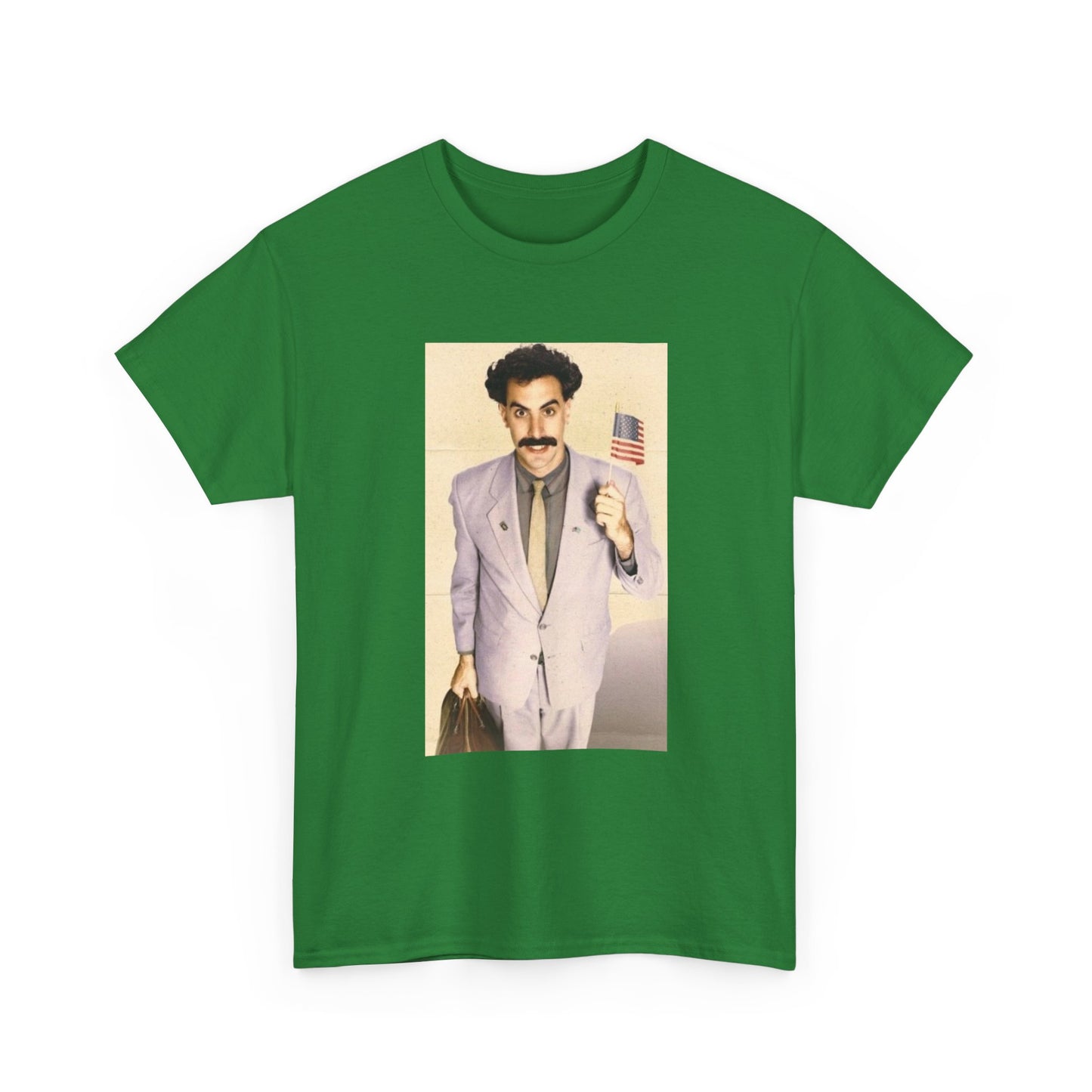 Borat Comes to America Tshirt Funny Comedy Movie Unisex Heavy Cotton Tee