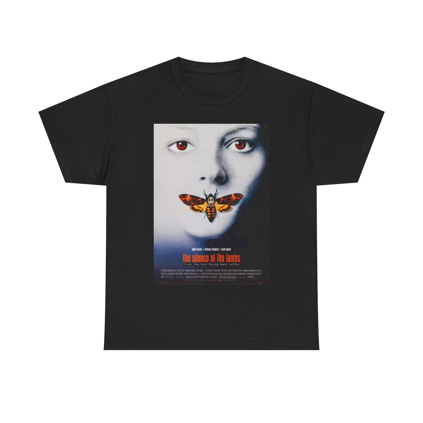 The Silence Of the Lamb Tshirt Vintage Thriller movie 90s Unisex Heavy Cotton