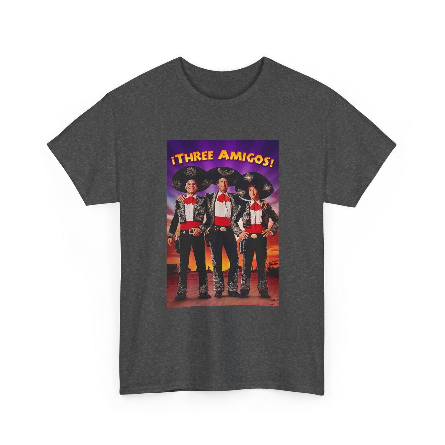 Three Amigos Tshirt Steve Martin Graphic Vintage Comedy Unisex Heavy Cotton Tee