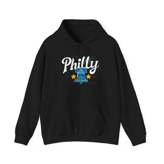 Philly City Retro Graphic Hoodie Unisex Heavy Blend™ Hooded Sweatshirt