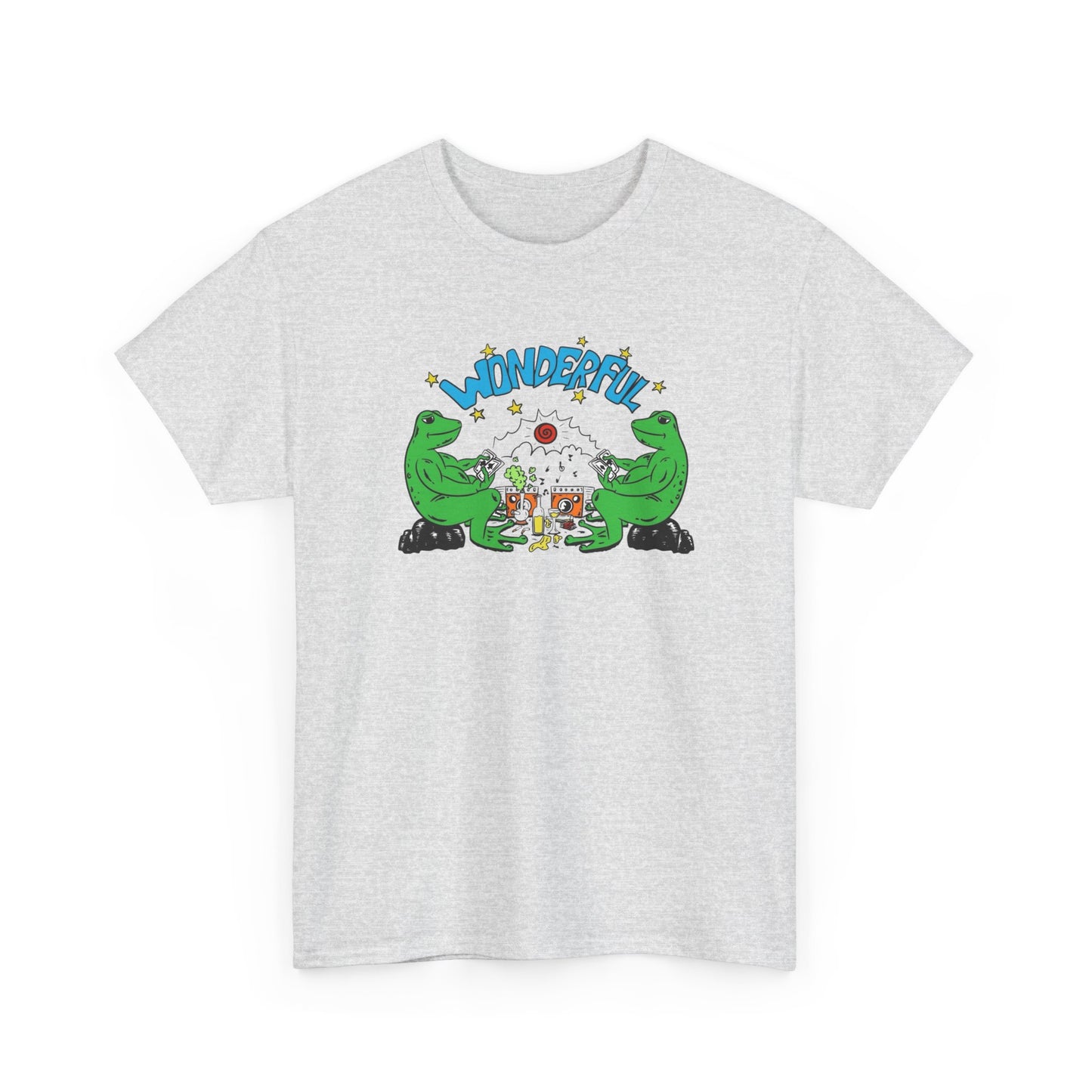 Wonderful Frog Life Graphic T-Shirt Unisex Heavy Cotton Tee