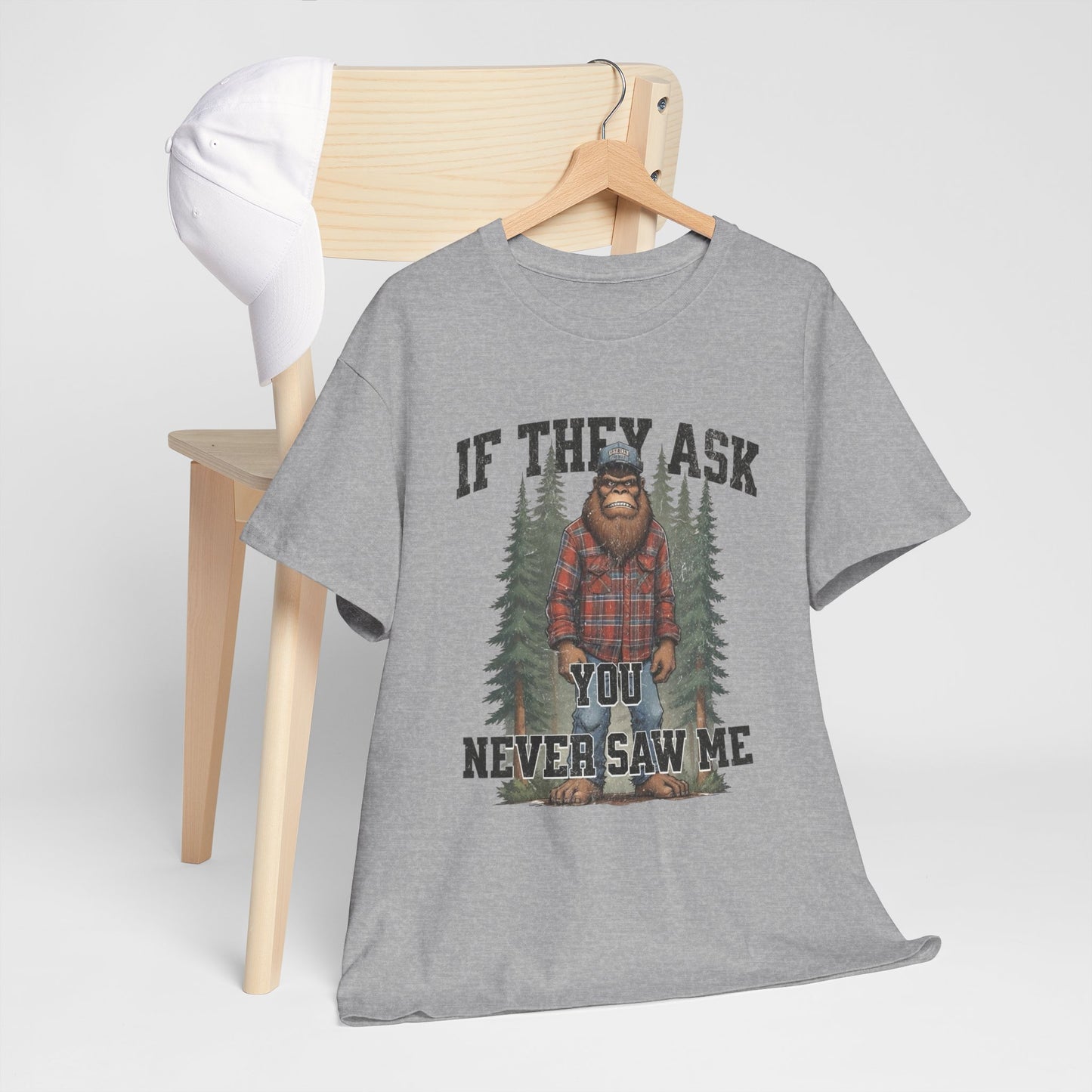 Funny Bigfoot Jokes Graphic T Shirt Heavy Cotton Tee NEW ADULT UNISEX