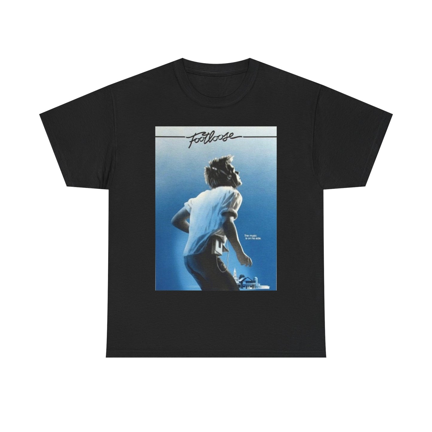 Footloose Tshirt Vintage Movie Poster Retro Graphic Unisex Heavy Cotton Tee
