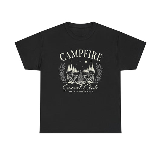 Campfire Social Club Graphic T Shirt Unisex Heavy Cotton Tee