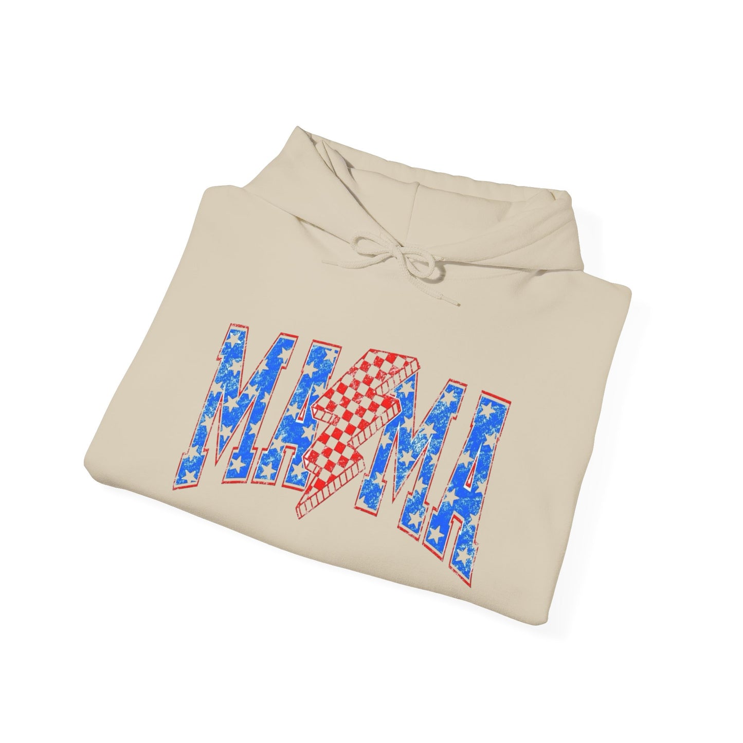USA Mama Mom Retro Graphic Hoodie Women's Heavy Blend™ Hooded Sweatshirt