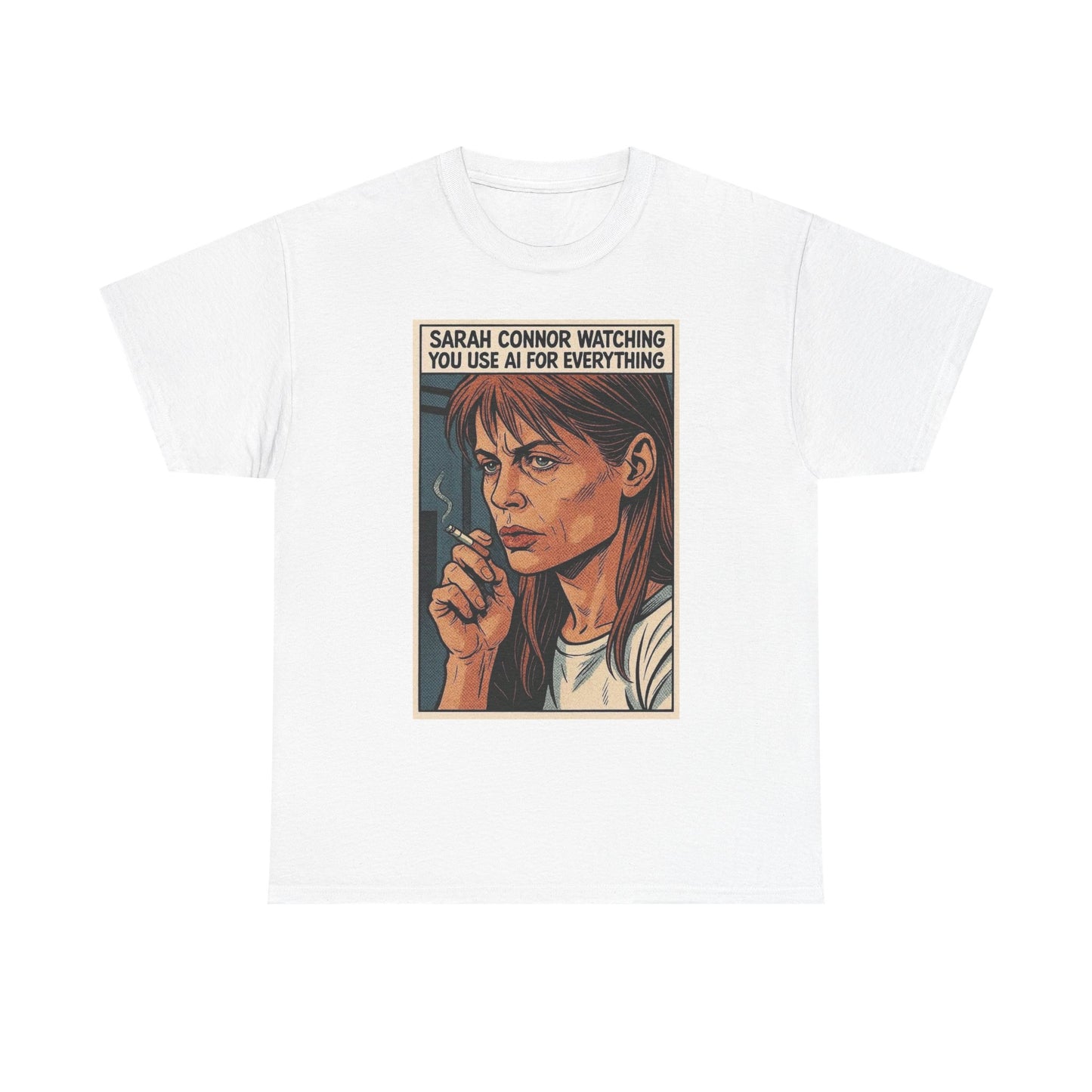 Terminator Artificial Intelligence Graphic T Shirt S-5XL Unisex Heavy Cotton Tee