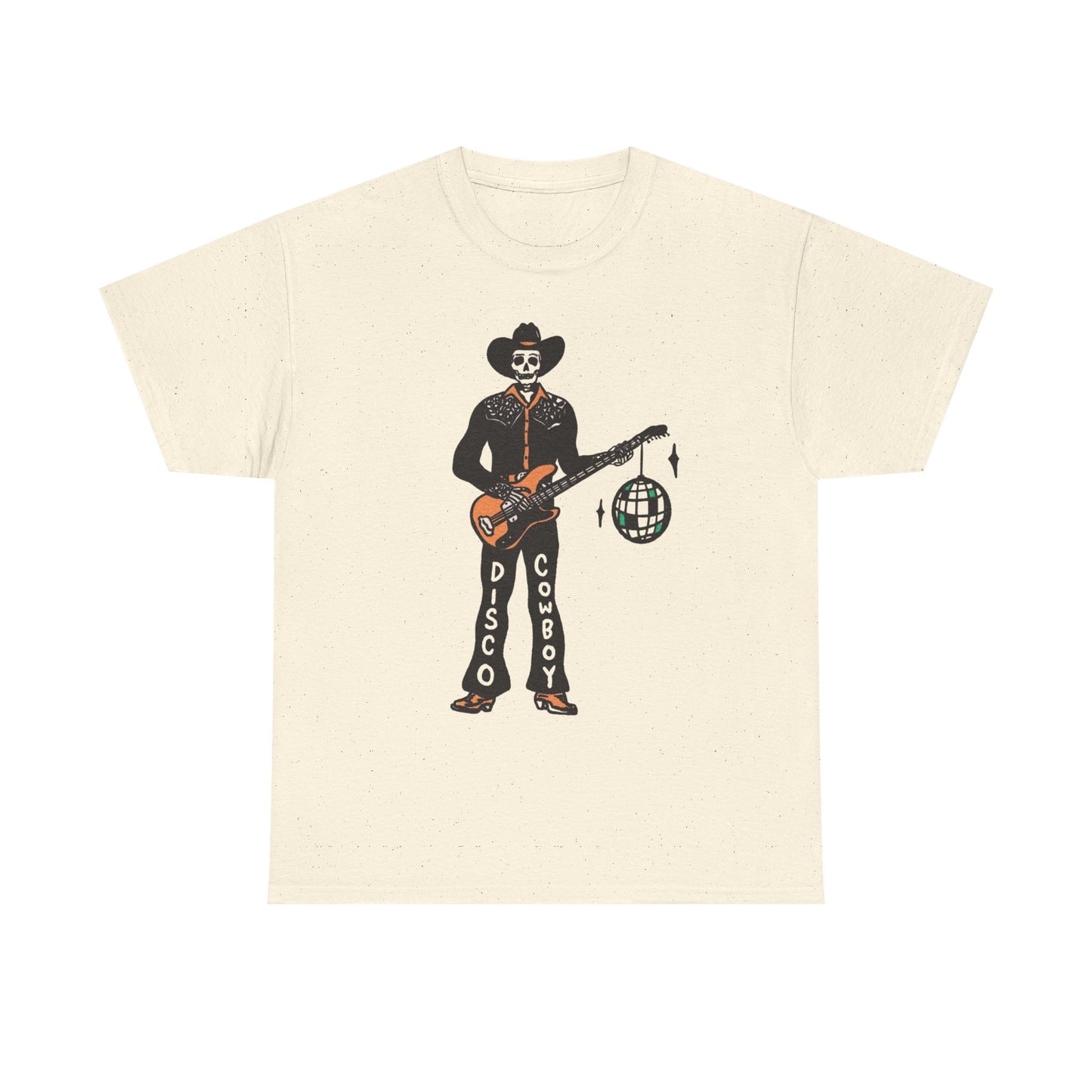 Disco Cowboy Graphic T Shirt Unisex Heavy Cotton Tee