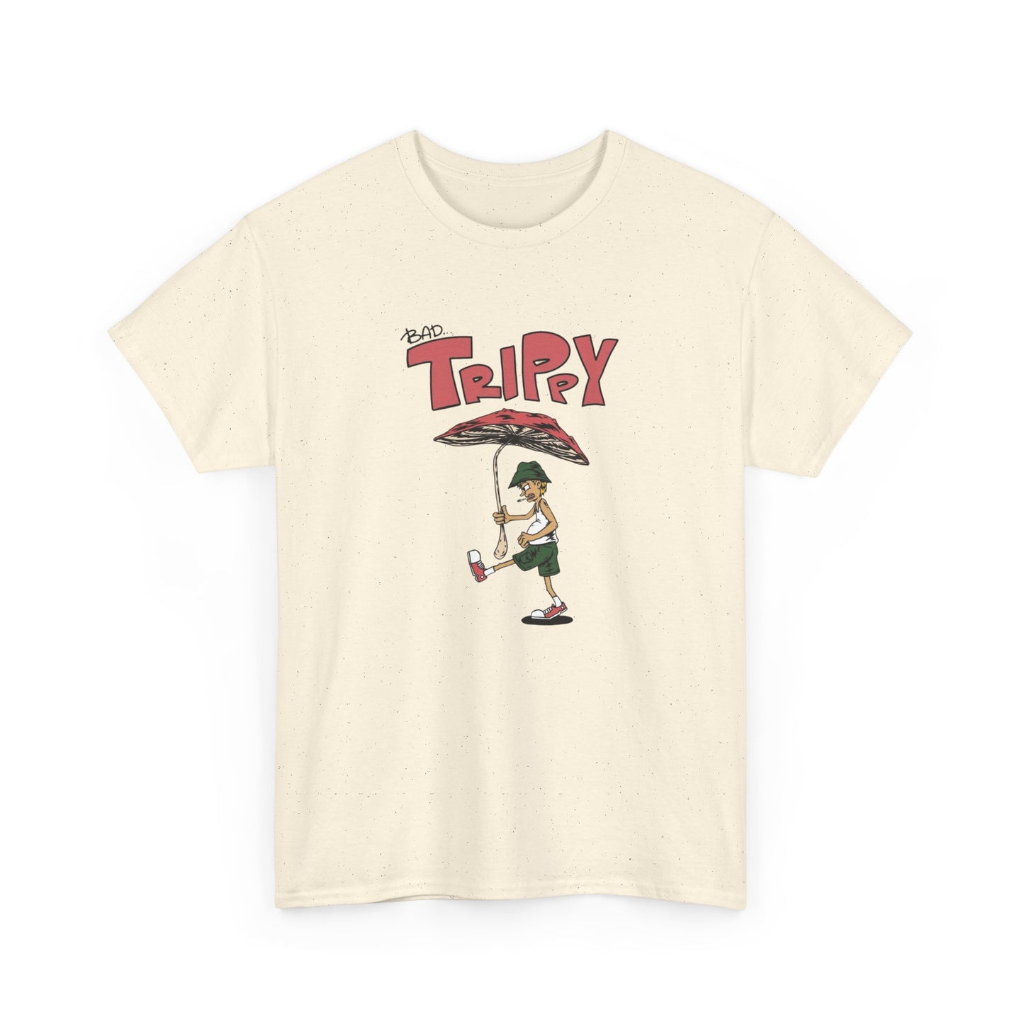 Bad Trippy Mushrooms Graphic T Shirt NEW Adult Unisex Heavy Cotton Tee