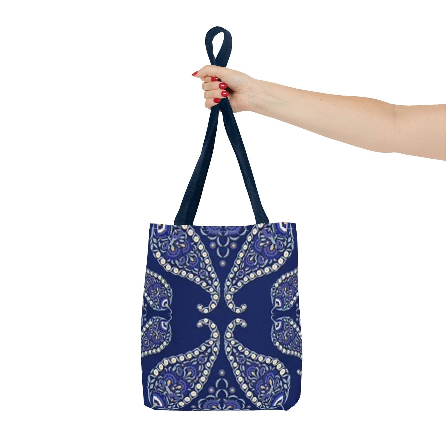 Blue And White Paisley Multi Color BRAND NEW MODERN Tote Bag (AOP)