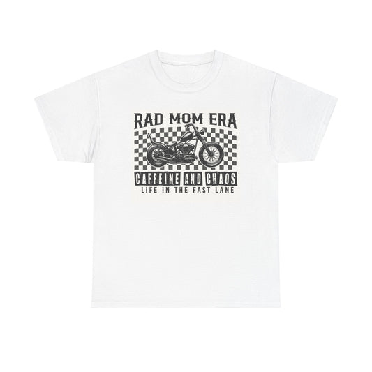 Rad Mom Era Graphic T Shirt Vintage Funny Retro Unisex Heavy Cotton Tee