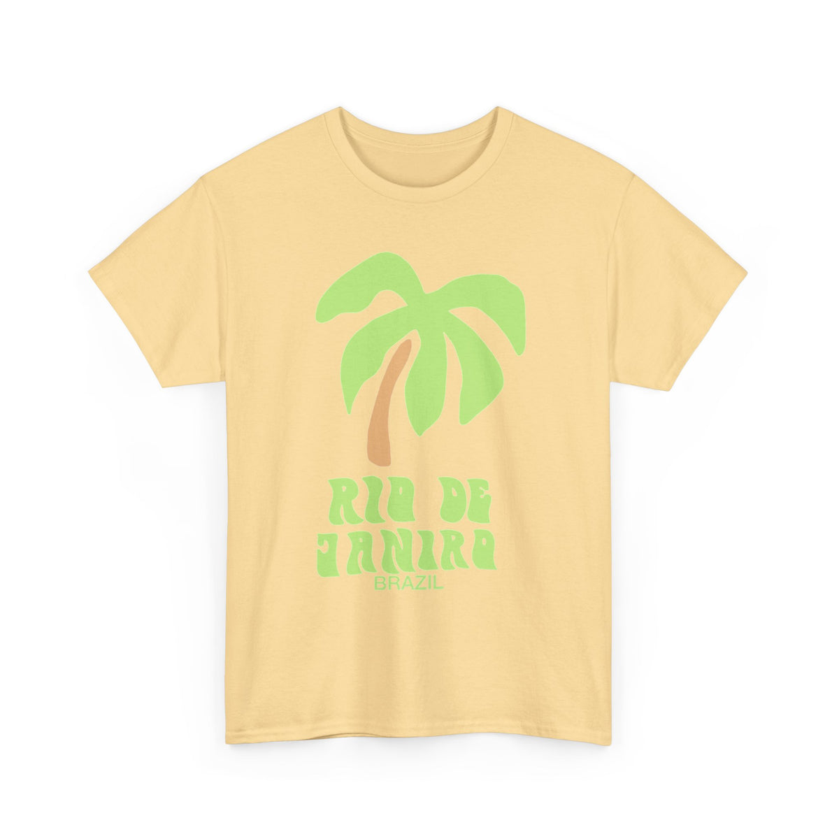 Rio De Janeiro Graphic T Shirt Men's Brazil Retro Heavy Cotton Tee