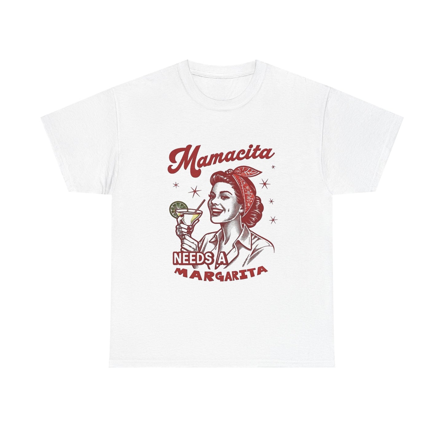 Mamacita Needs A Margarita Funny Graphic T Shirt NEW Unisex Heavy Cotton Tee