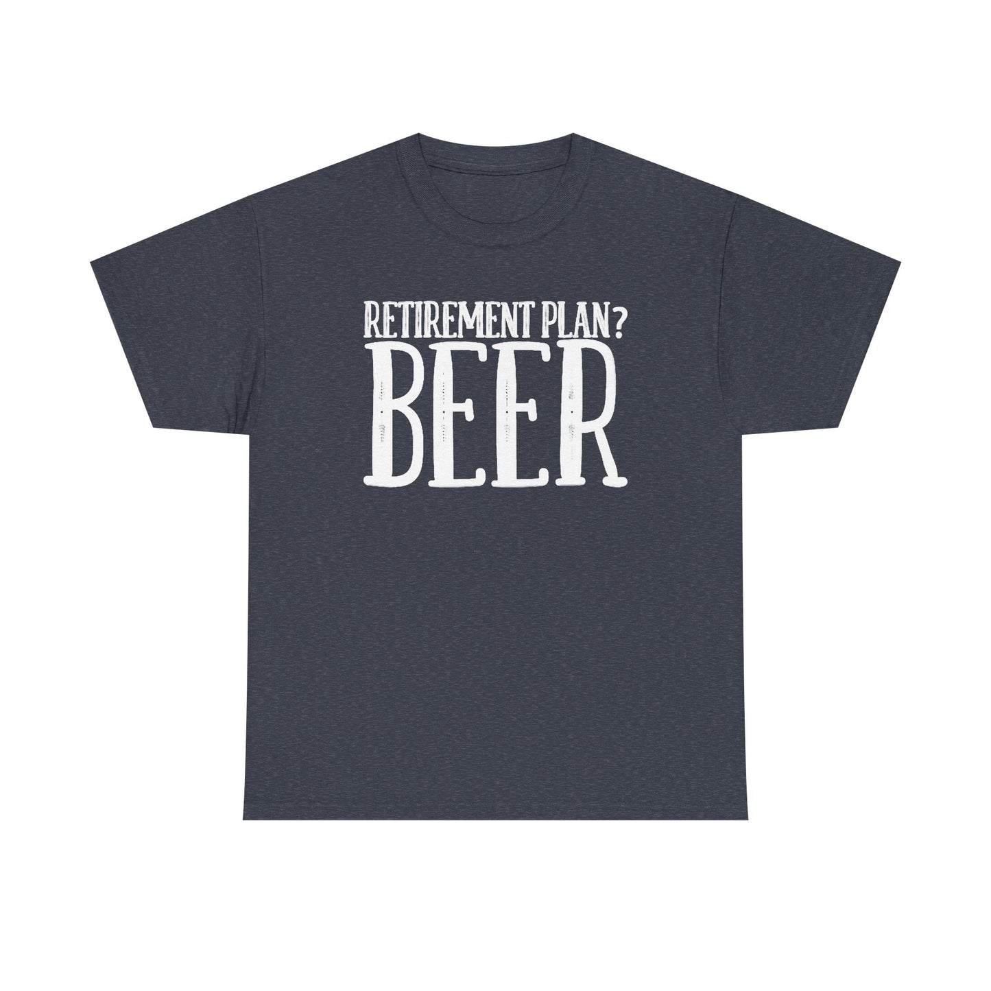 Retirement Plan Beer T Shirt Funny Graphic Cold Beer Retro Jokes Unisex