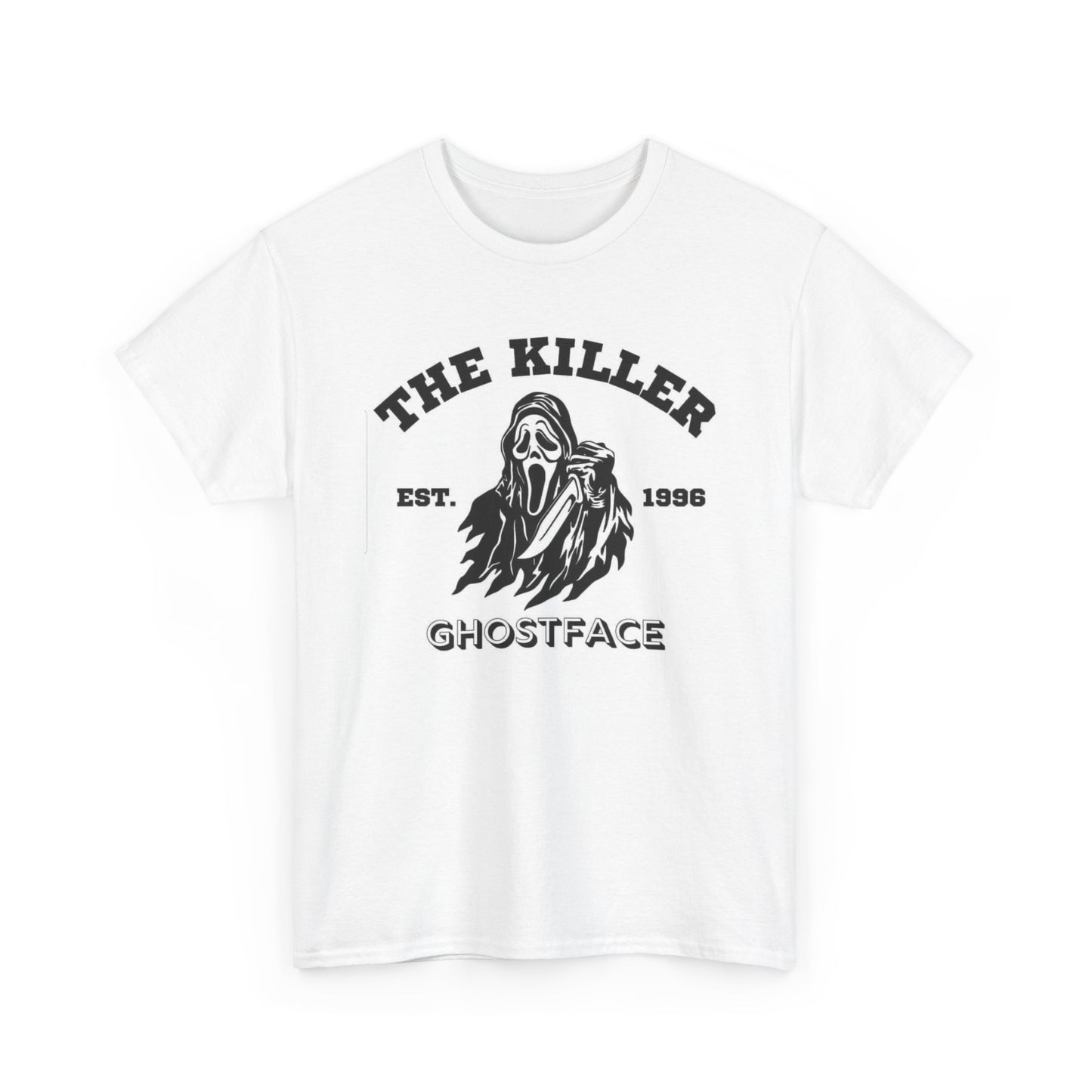 The Killer Ghostface Graphic T Shirt Horror Retro Unisex Heavy Cotton Tee