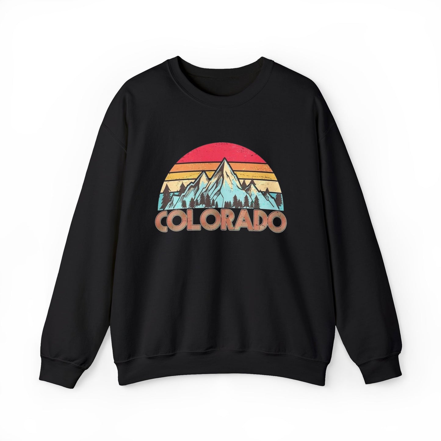 Colorado Mountains Outdoors Sweatshirt Men's Adult Crewneck