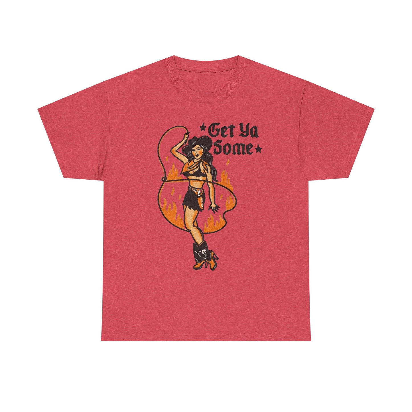 Get Ya Some Cowgirl Western Graphic T Shirt Unisex Heavy Cotton Tee GIFT NEW
