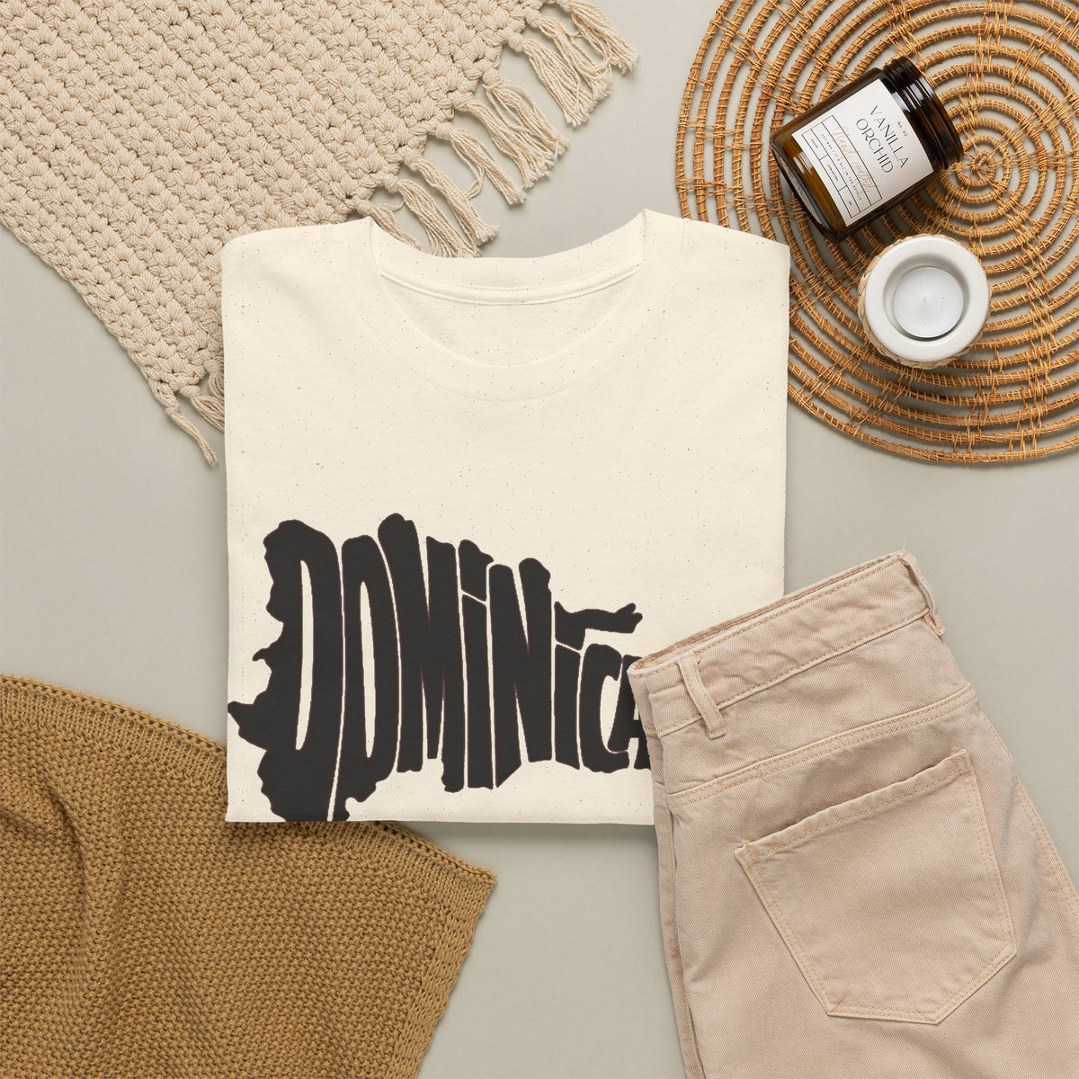 Dominincana Republic Graphic T Shirt Men's Vintage Heavy Cotton Tee