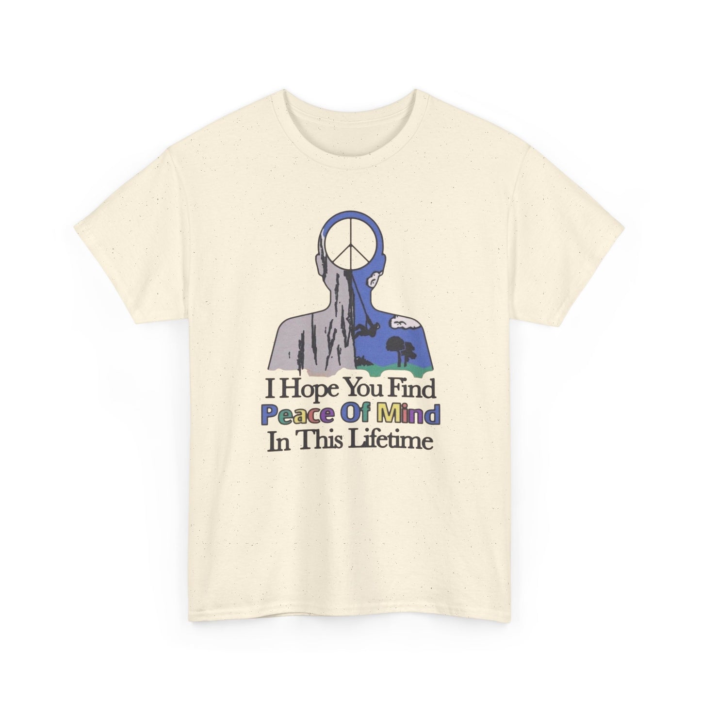 Peace Of Mind Graphic T Shirt NEW ADULT Unisex Heavy Cotton Tee